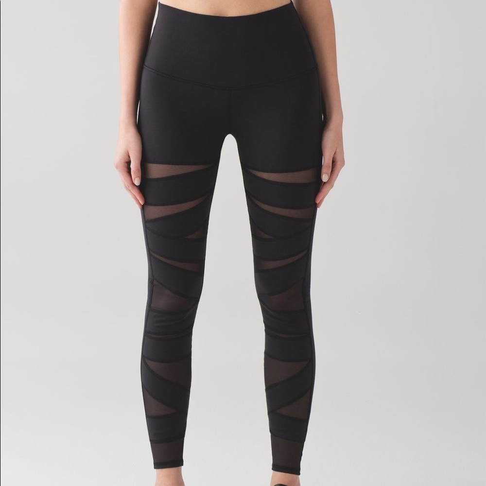 lululemon Wunder Under Tech Mesh leggings
